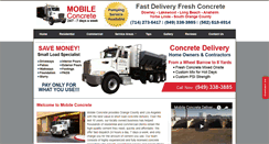 Desktop Screenshot of concretedeliveryorangecounty.com